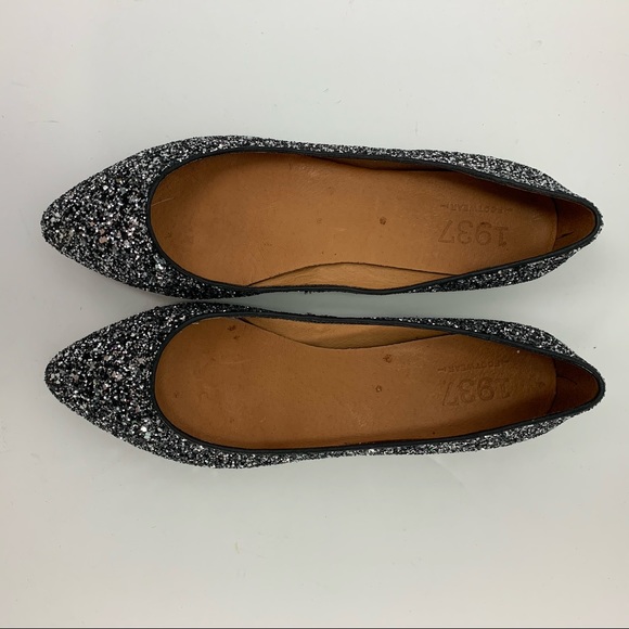 4/$25 1937 footwear for Madewell. Glitter flats size 8.5 - Picture 3 of 10